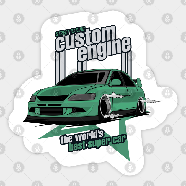 Japan Lancer Evo X JDM car Lancer Evo Sticker TeePublic